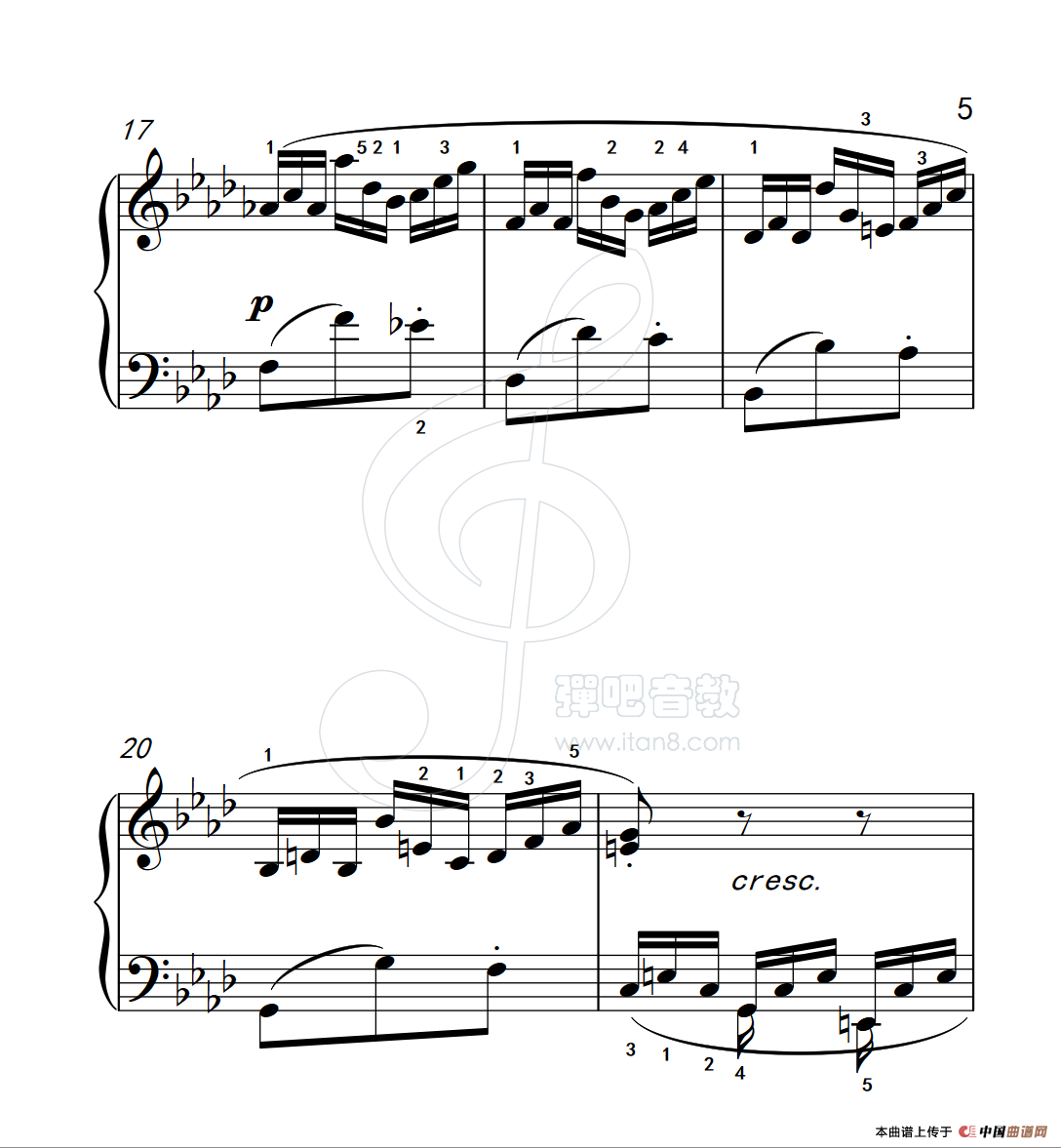 练习曲 57(克拉莫钢琴练习曲60首)(1)_原文件名:112_57_5.png