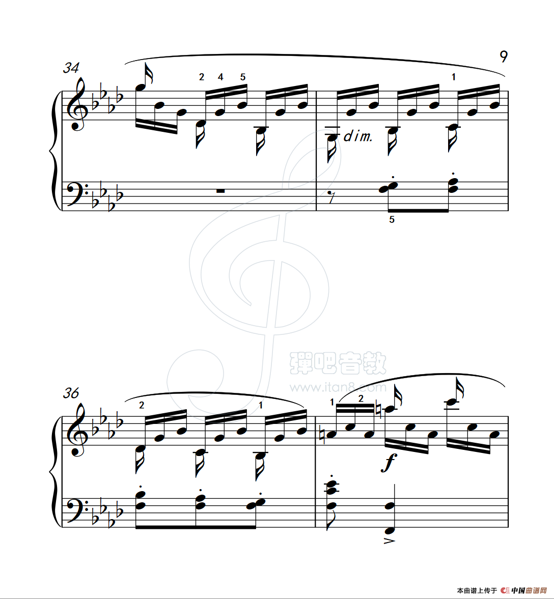 练习曲 57(克拉莫钢琴练习曲60首)(1)_原文件名:112_57_9.png