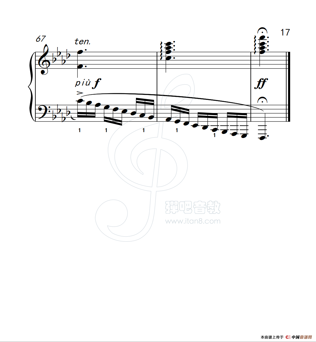 练习曲 57(克拉莫钢琴练习曲60首)(1)_原文件名:112_57_17.png