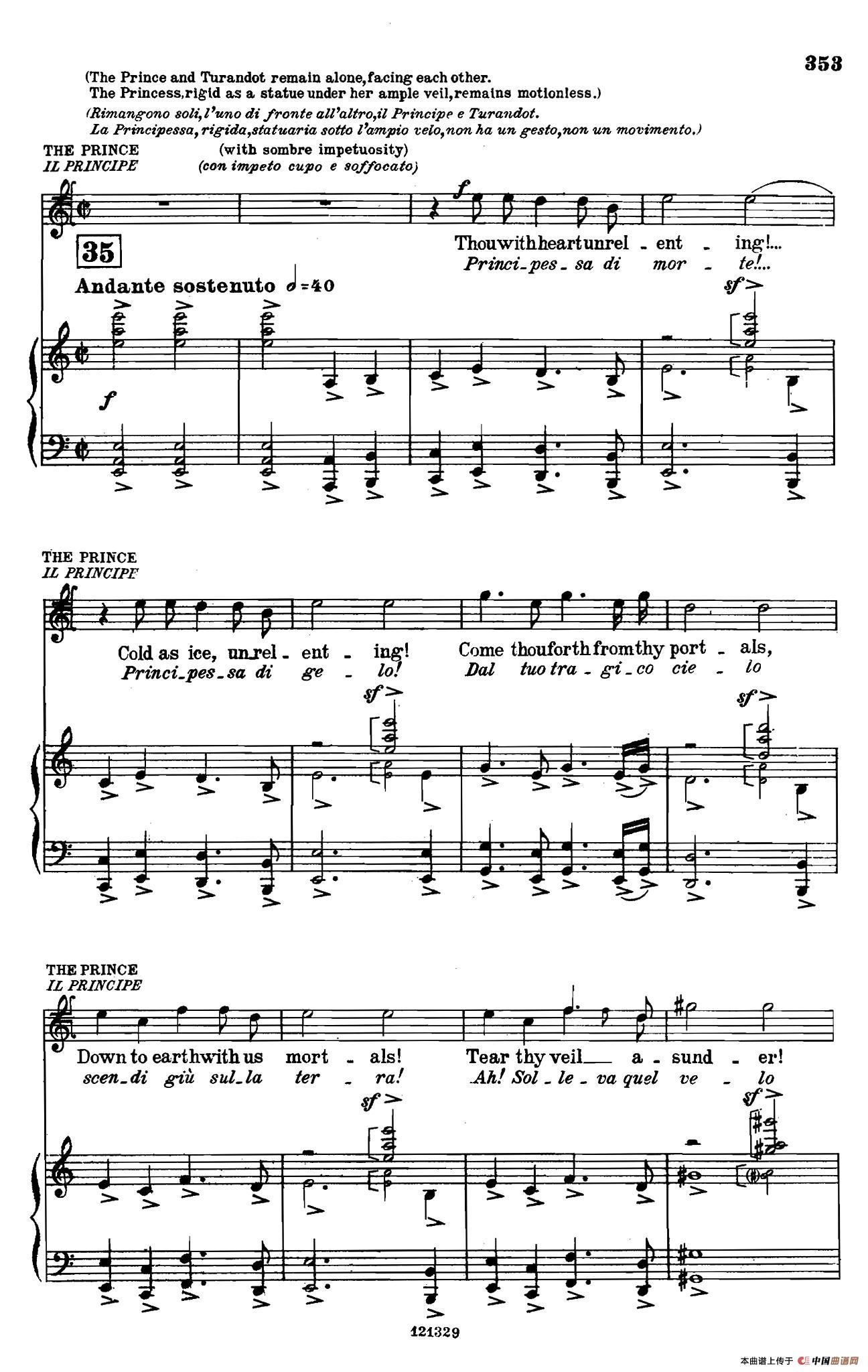 《图兰朵公主》三幕五场歌剧(英意双语)(钢琴伴奏谱 P364——373)(1)_原文件名:364.jpg