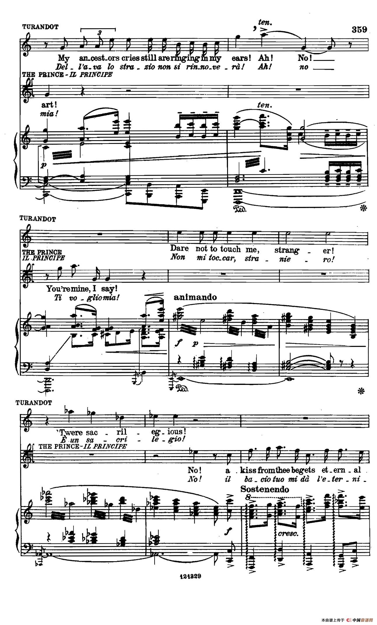 《图兰朵公主》三幕五场歌剧(英意双语)(钢琴伴奏谱 P364——373)(1)_原文件名:370.jpg