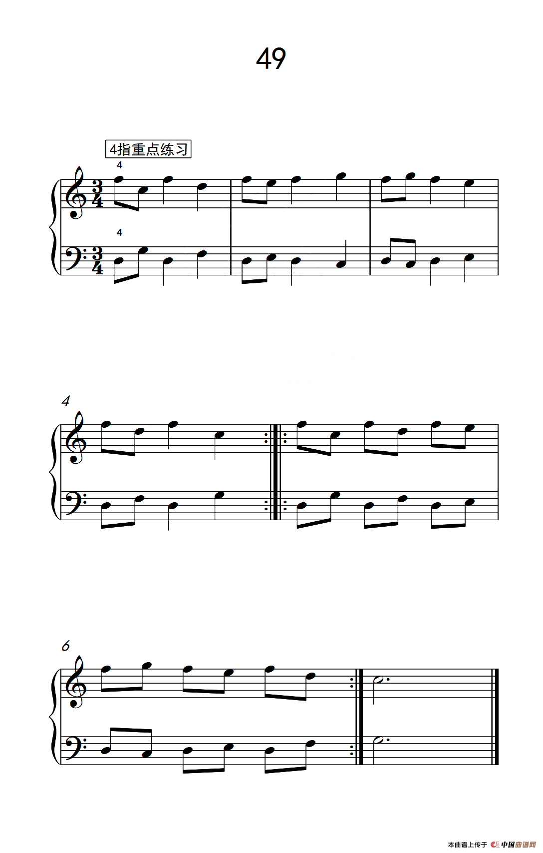 分指重点练习 49(儿童钢琴手指练习 2)(1)_原文件名:1.png
