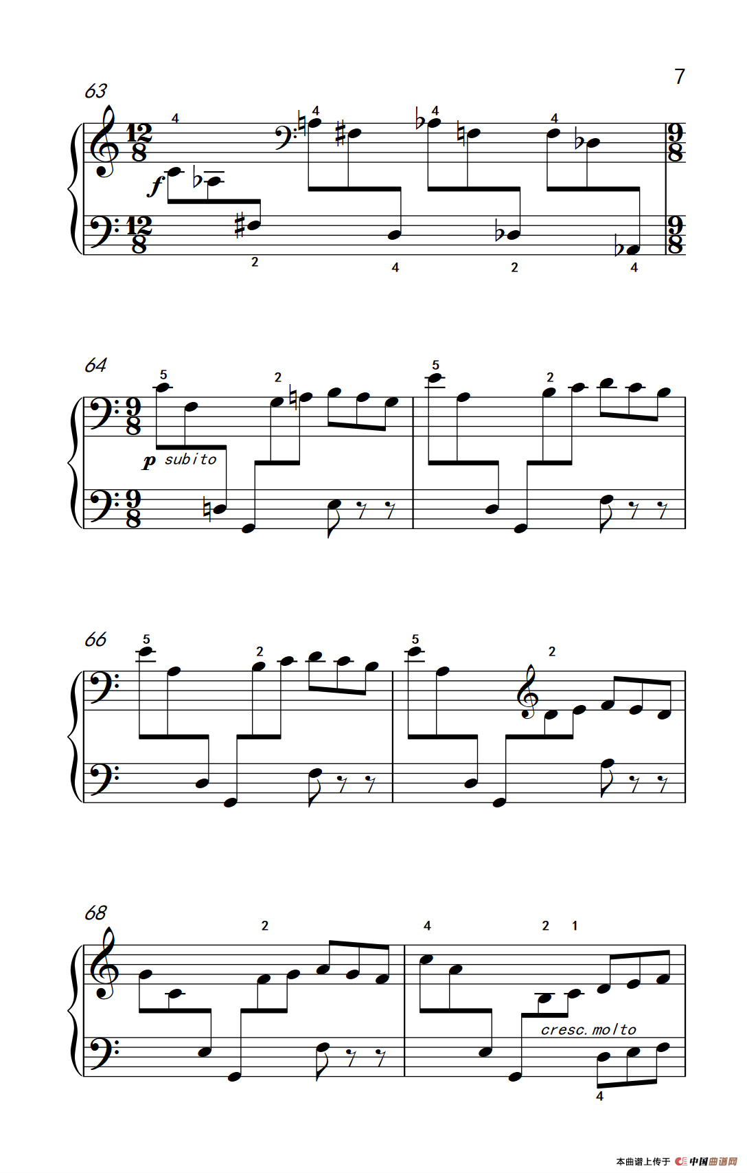 第七级1.回旋曲(中央音乐学院 钢琴(业余)考级教程 7-9级)(1)_原文件名:275_80_7.png