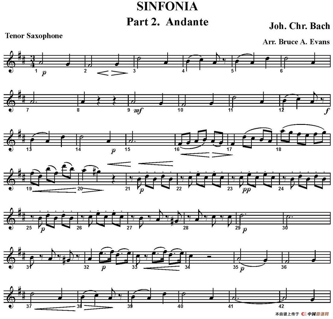 SINFONIA Part 2. Andante（四重奏·次中音萨克斯分谱）(1)_原文件名：SINFONIA Part 2. Andante_页面_6.jpg