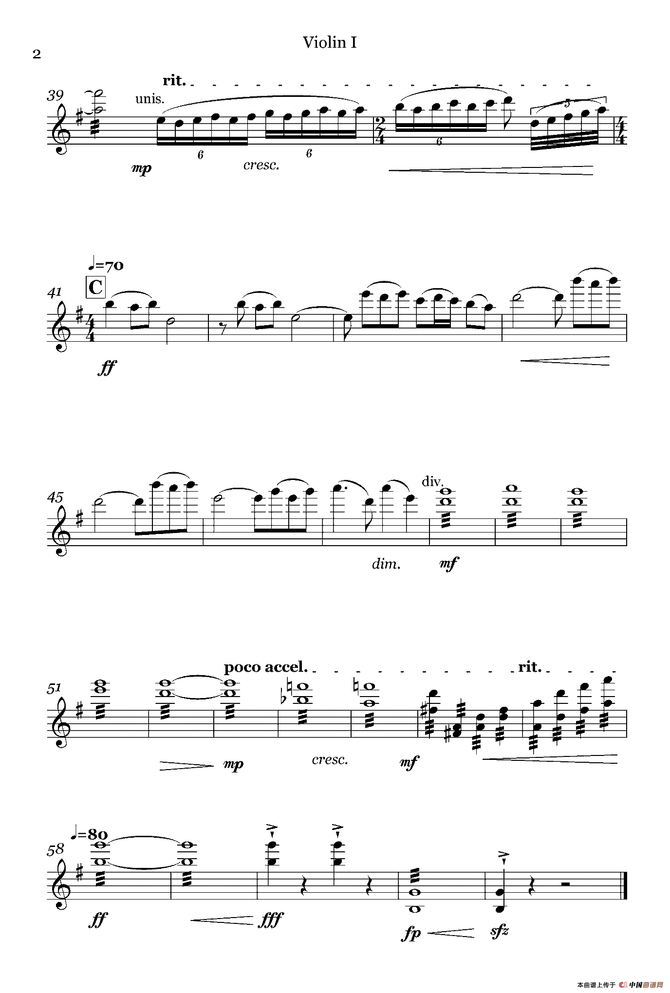 《华夏礼赞音乐史诗》序曲(弦乐组分谱)(1)_原文件名:Violin 1_0002.png
