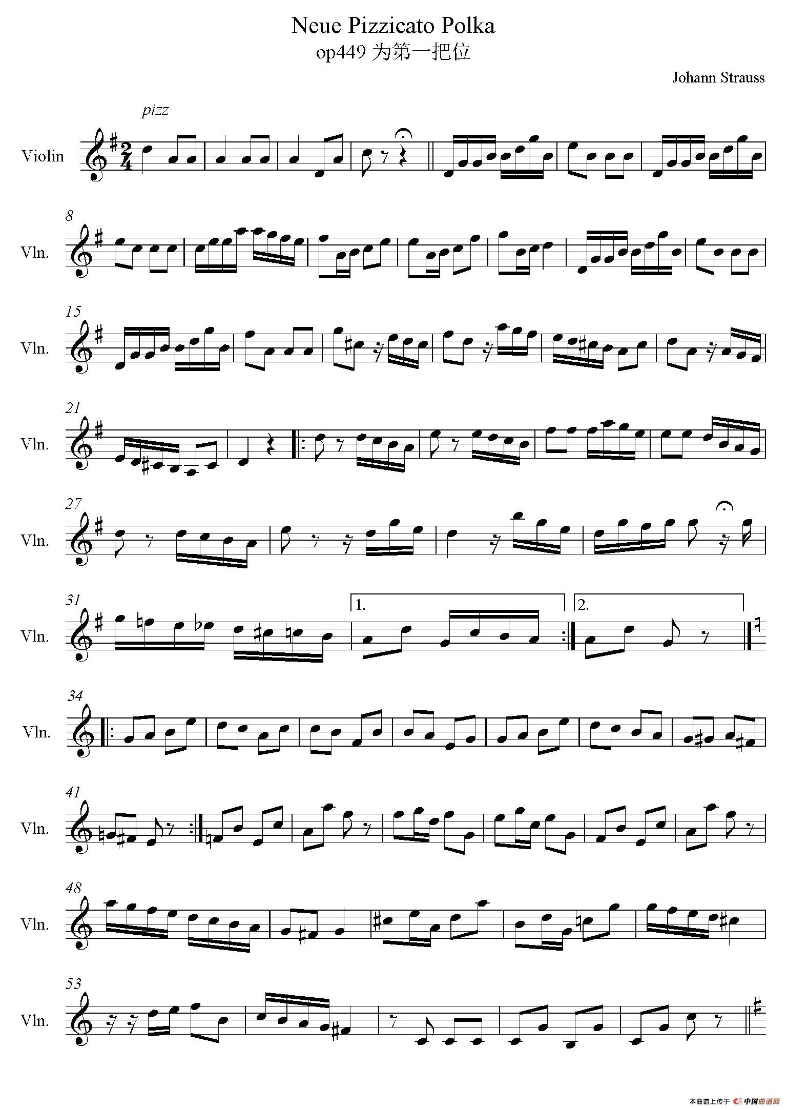 Neue Pizzicato Polka Op.449(新拨弦波尔卡)(第一把位)(1)_原文件名:001.jpg