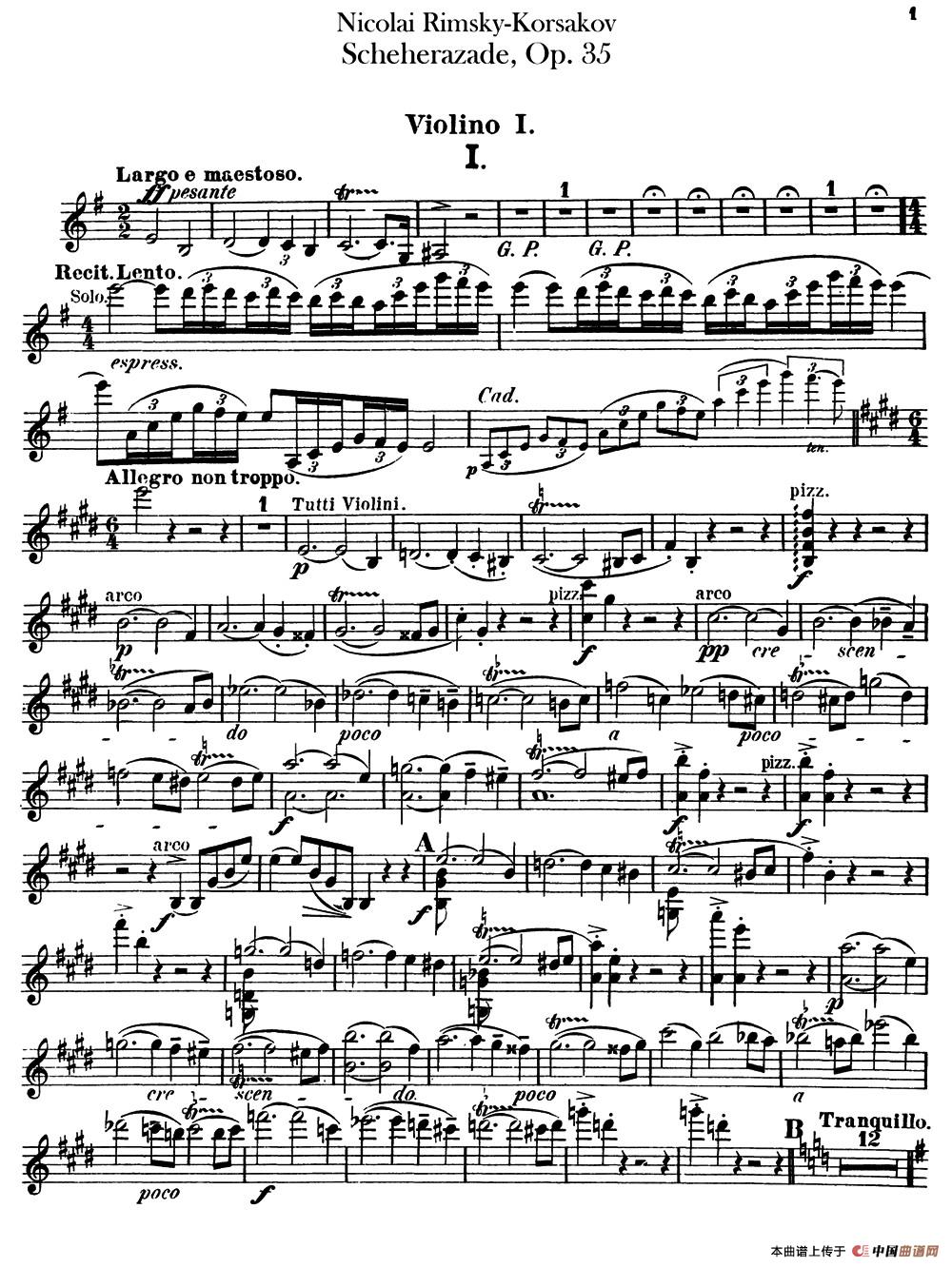 Scheherazade(Ⅰ)Op.35(第一小提琴)(1)_原文件名:001 (1).jpg