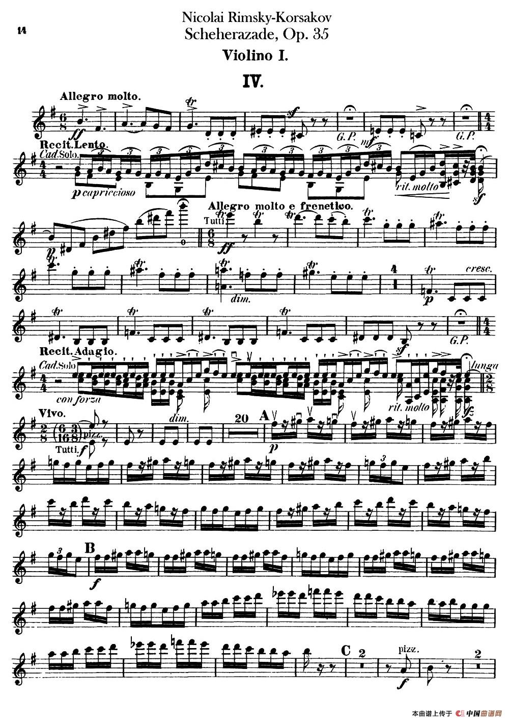 Scheherazade(Ⅳ)Op.35(第一小提琴)(1)_原文件名:014.jpg
