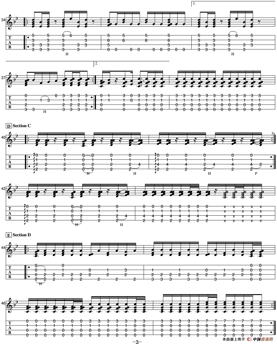 The Unknown(尤克里里指弹谱)(1)_原文件名:The Unknown(尤克里里指弹谱)-Kalei Gamiao演奏3.png