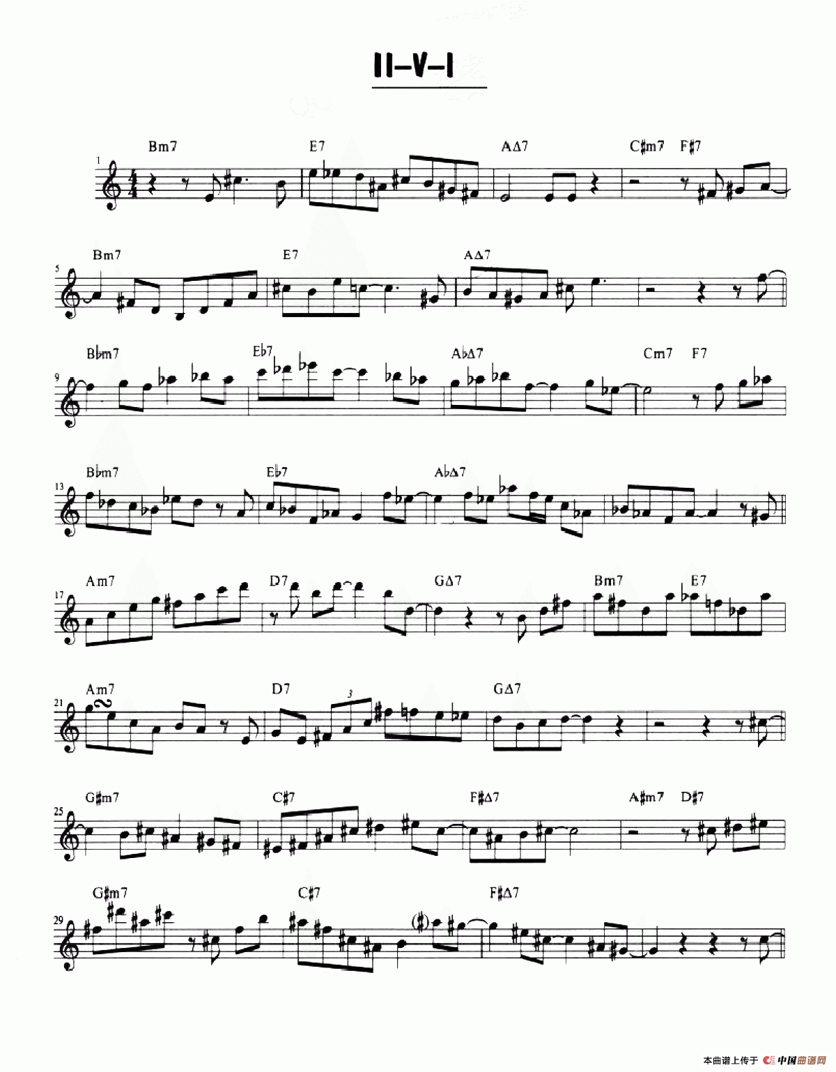 Ii-v-i Solo(1)_原文件名:乐谱13.png