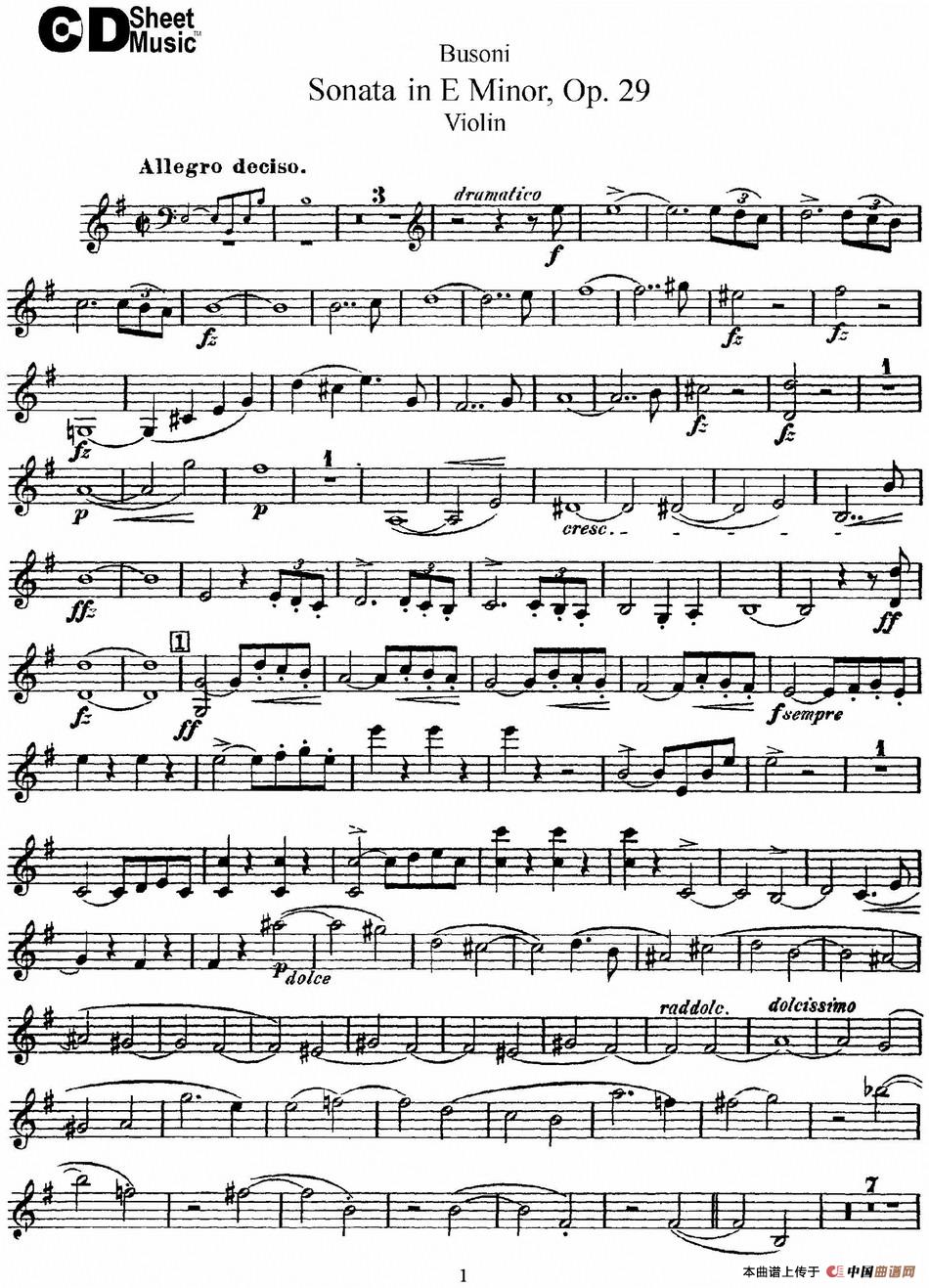Violin Sonata No.1 in E Minor Op.29(1)_原文件名：Violin Sonata No.1 in E Minor, Op.29_页面_01.jpg