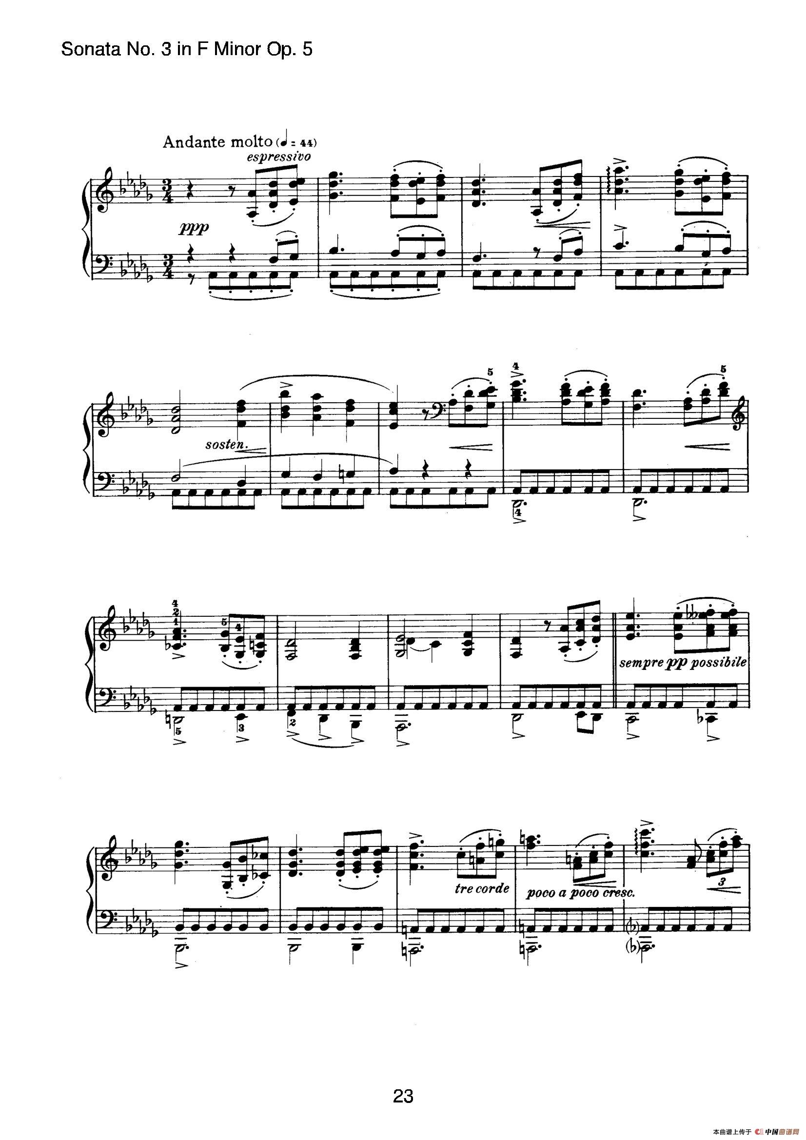 Piano Sonata No.3 in f Minor Op.5(f小调第三钢琴奏鸣曲)(1)_原文件名:023.jpg