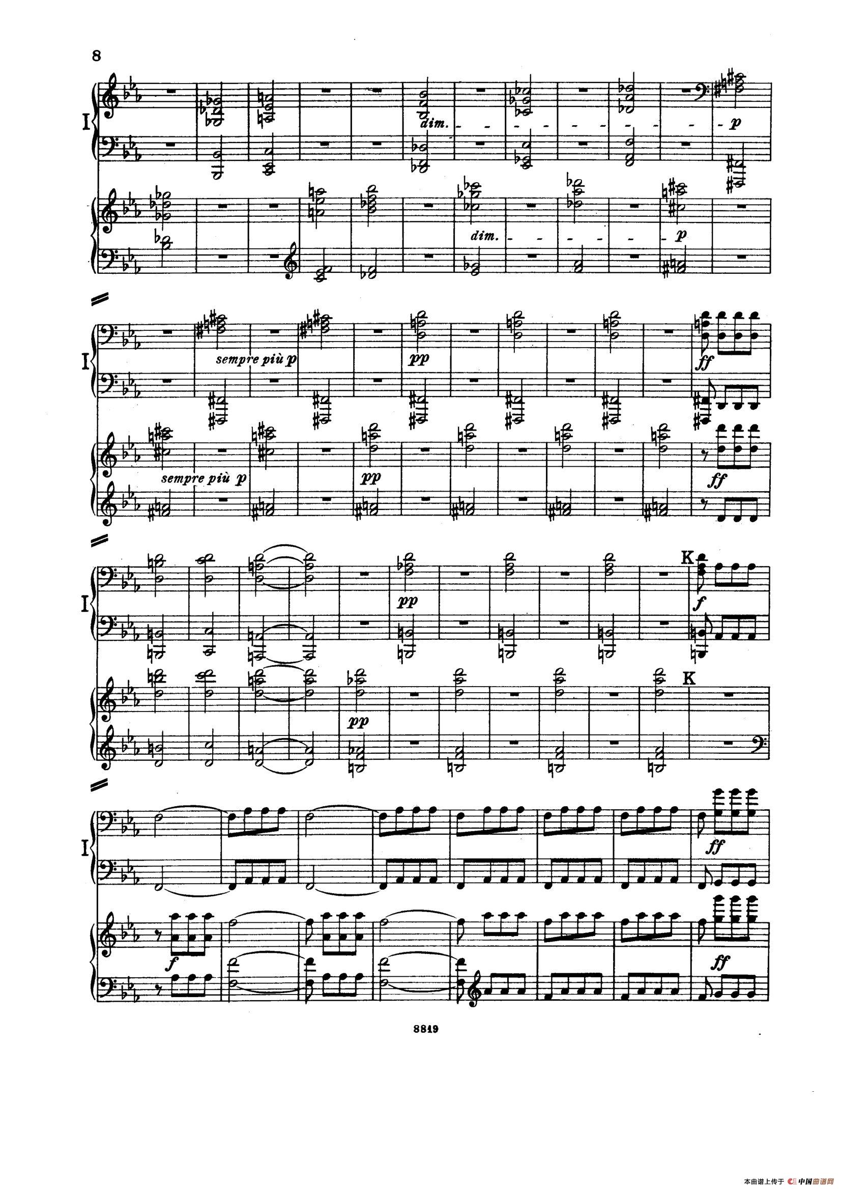 Symphony No.5 in c Minor Op.67(双钢琴版第1——2乐章)(1)_原文件名:007.jpg