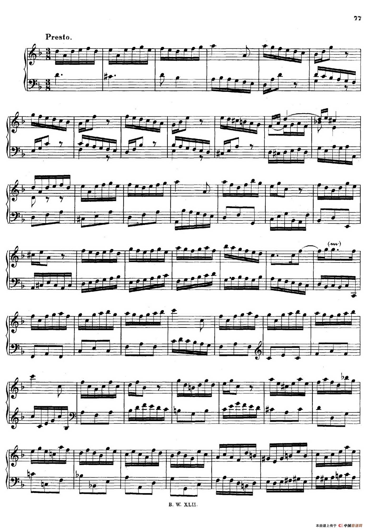 16 Concertos BWV 972-987(十六首为独奏古钢琴而作的协奏曲)(P11——20)(1)_原文件名:019.jpg