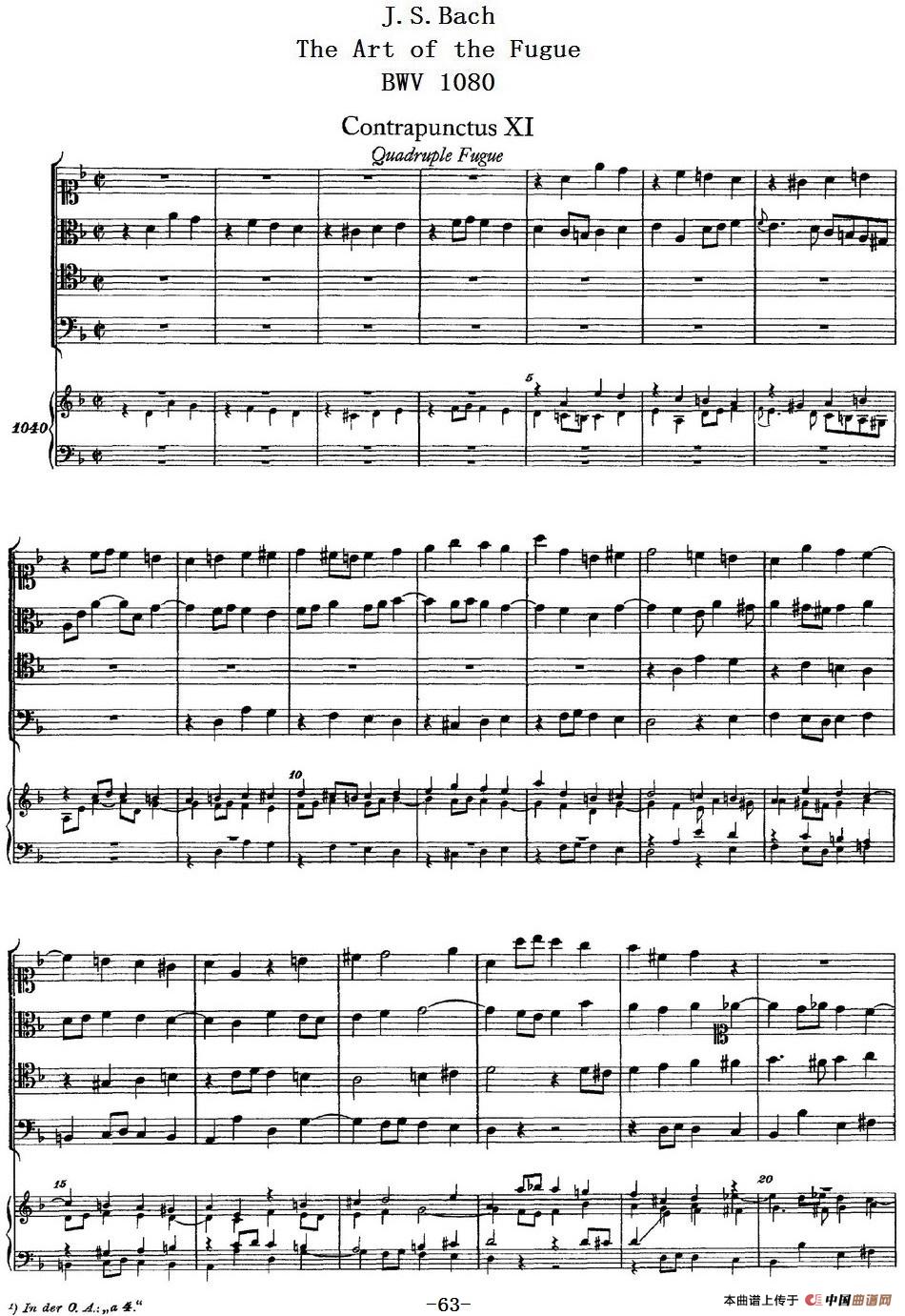 The Art of the Fugue BWV 1080（赋格的艺术-XI）(1)_原文件名：赋格的艺术 2_页面_01-.jpg