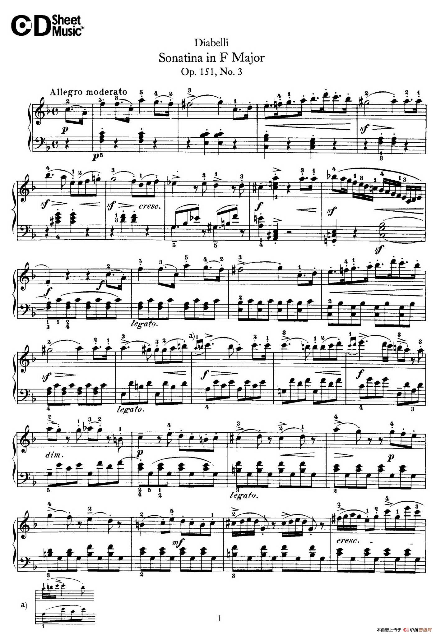 4 Piano Sonatinas(4首钢琴小奏鸣曲)(Op.151 No.3)(1)_原文件名:012.jpg