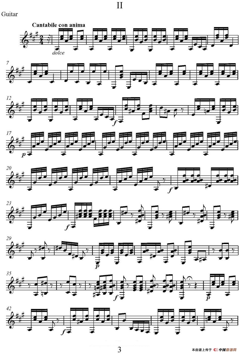 帕格尼尼六首《小提琴和吉他二重奏》 (M.S.110)（吉他分谱）(1)_原文件名：帕格尼尼六首《小提琴和吉他二重奏》 (M.S. 110)_页面_26.jpg