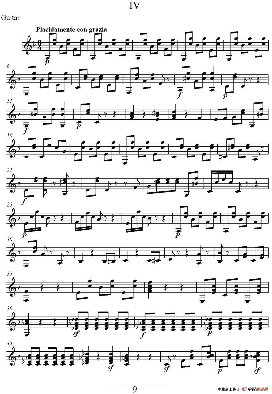 帕格尼尼六首《小提琴和吉他二重奏》 (M.S.110)（吉他分谱）(1)_原文件名：帕格尼尼六首《小提琴和吉他二重奏》 (M.S. 110)_页面_32.jpg