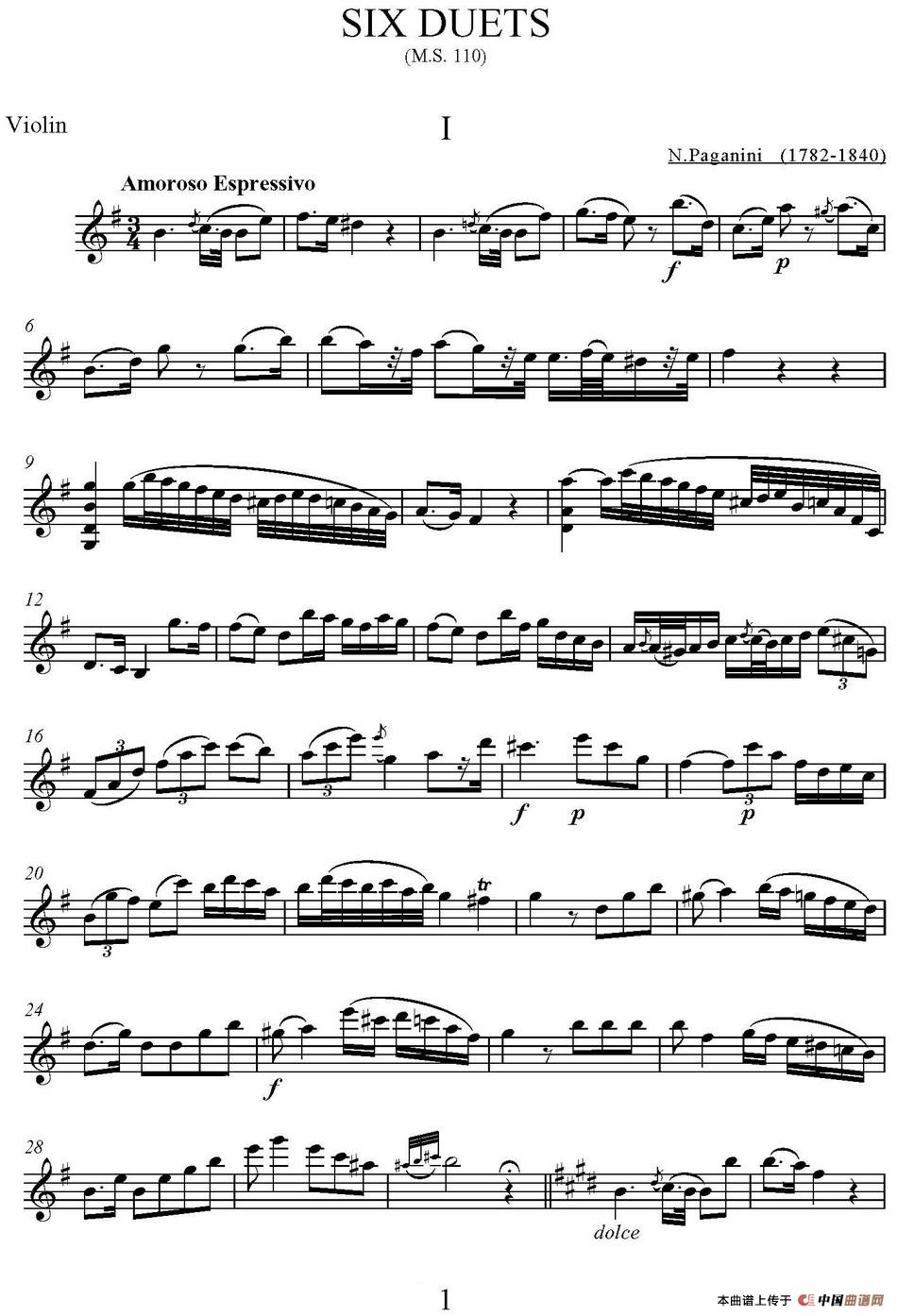 帕格尼尼六首《小提琴和吉他二重奏》 (M.S.110)（小提琴分谱）(1)_原文件名：帕格尼尼六首《小提琴和吉他二重奏》 (M.S. 110)_页面_04.jpg