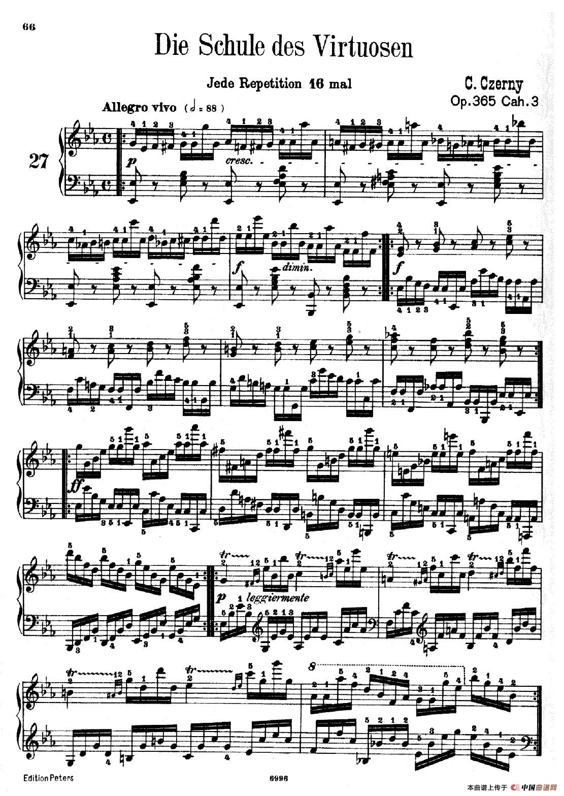 School of the Virtuoso Op.365（60首钢琴高级练习曲·27）(1)_原文件名：065.jpg