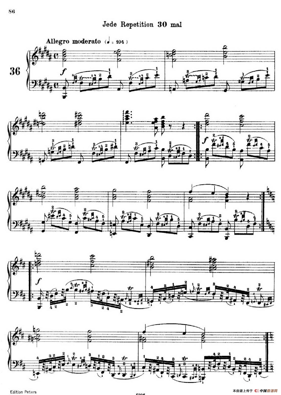 School of the Virtuoso Op.365（60首钢琴高级练习曲·36）(1)_原文件名：085.jpg