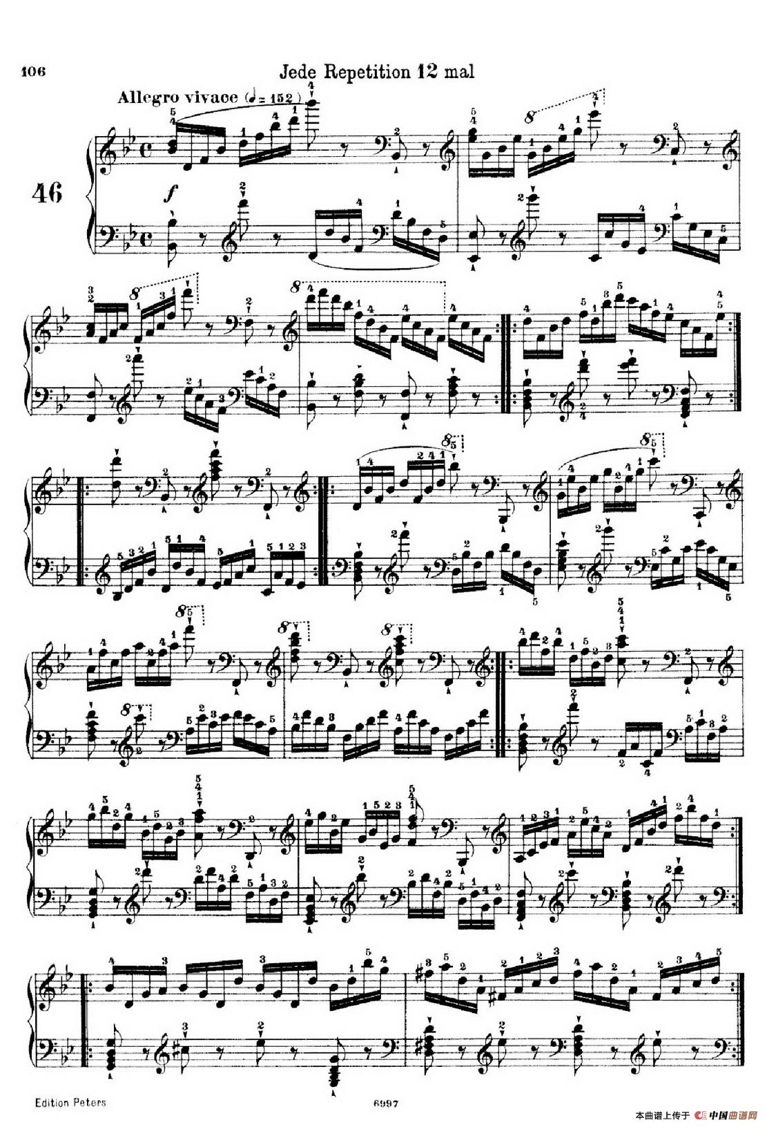 School of the Virtuoso Op.365（60首钢琴高级练习曲·46）(1)_原文件名：105.jpg