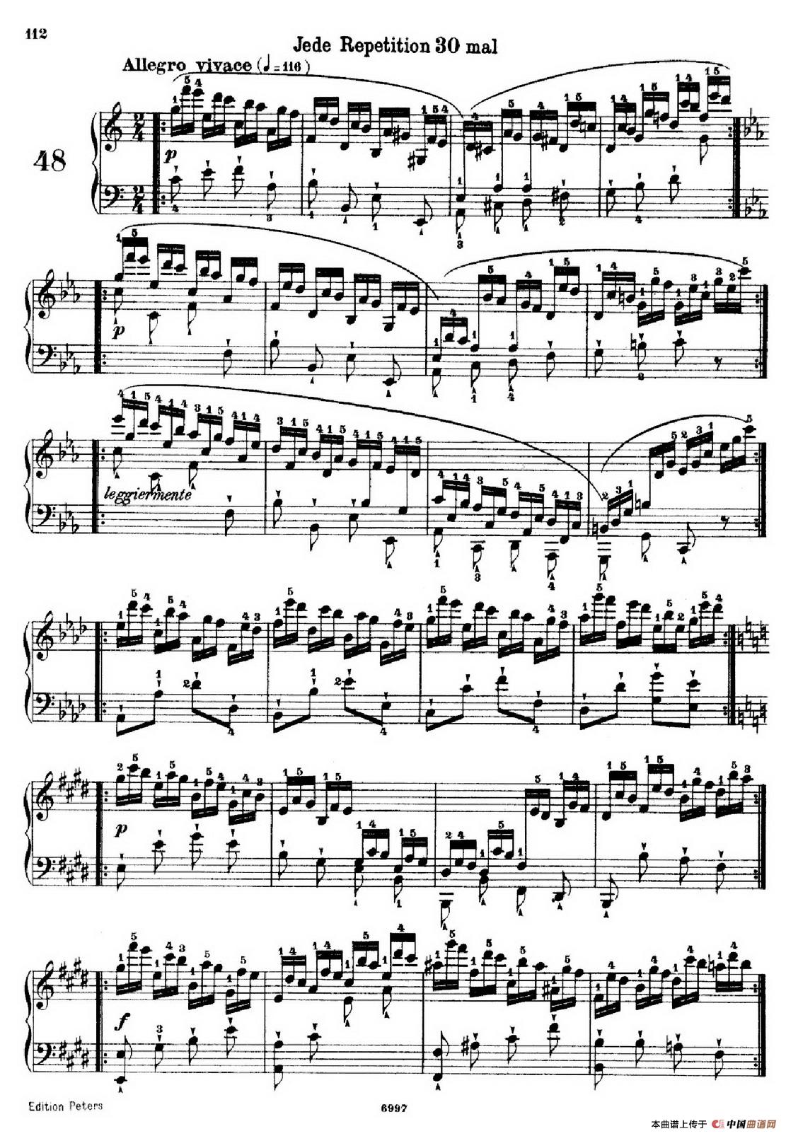 School of the Virtuoso Op.365（60首钢琴高级练习曲·48）(1)_原文件名：111.jpg