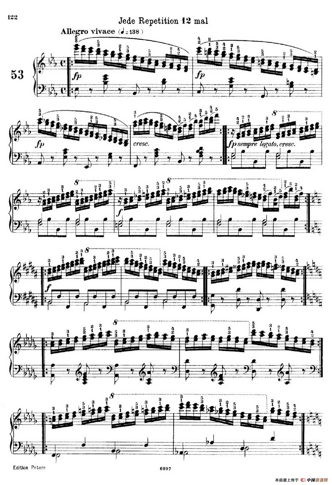 School of the Virtuoso Op.365（60首钢琴高级练习曲·53）(1)_原文件名：121.jpg