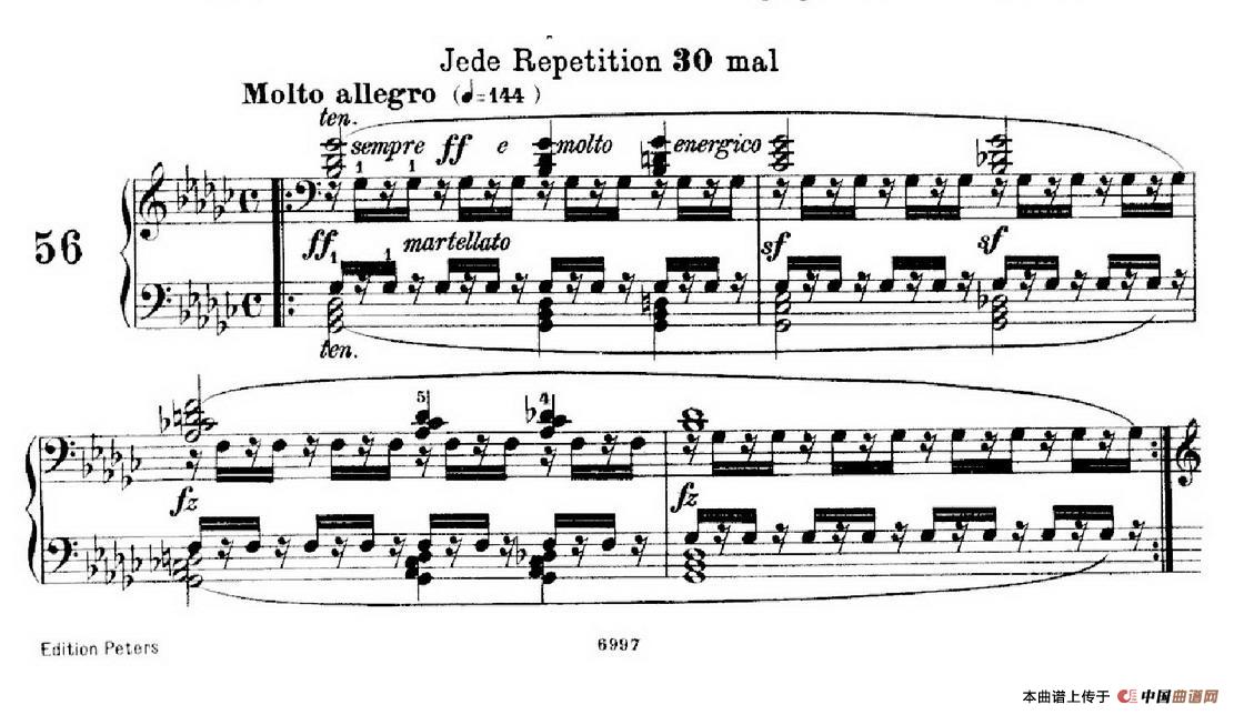 School of the Virtuoso Op.365（60首钢琴高级练习曲·56）(1)_原文件名：126.jpg