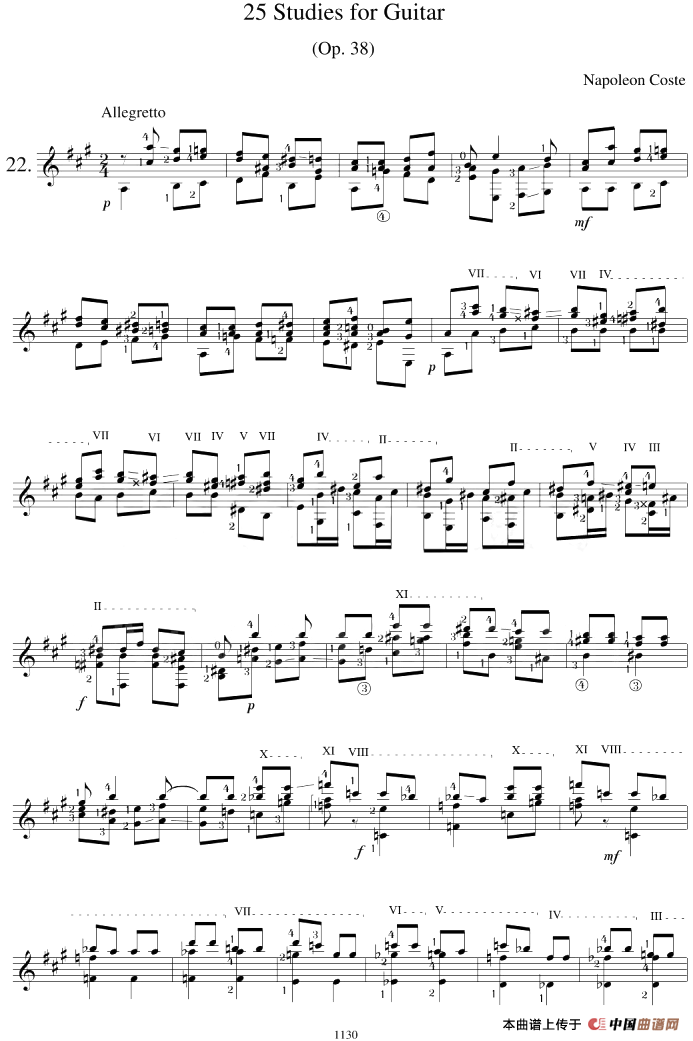 Napoleon Coste《25 Studies,Op.38》(STUDY 22)(1)_原文件名:Napoleon Coste《25 Studies,Op.38》(STUDY 22).png