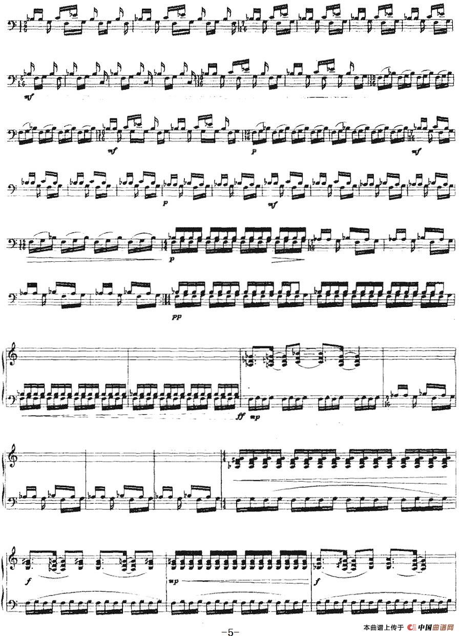 远古的鼓声(1)_原文件名：远古的鼓声 [日]和泉耕二曲-器乐钢琴5.jpg