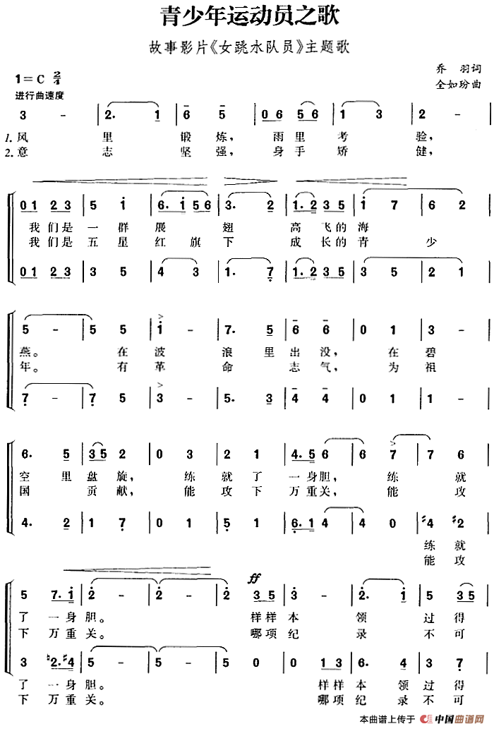 青少年运动员之歌(故事影片《女跳水队员》主题歌)(1)_原文件名:青少年运动员之歌(故事影片《女跳水队员》主题歌)乔羽词 全如玢曲-合唱305.png