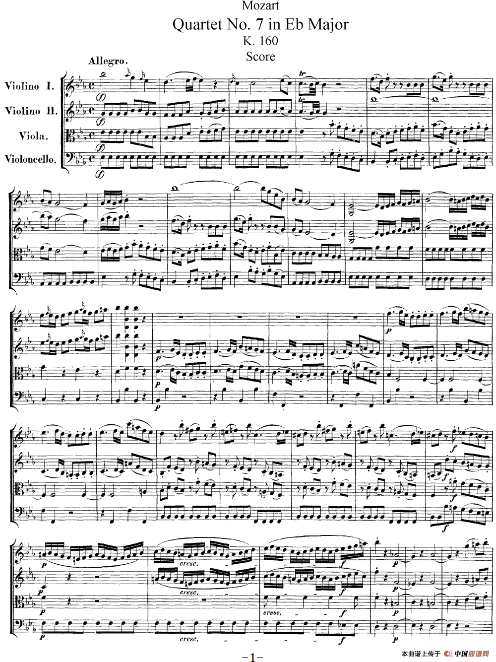 Mozart《Quartet No.7 in Eb Major,K.160》(总谱)(1)_原文件名:Mozart《Quartet No.7 in Eb Major,K.160》(总谱)_00.png