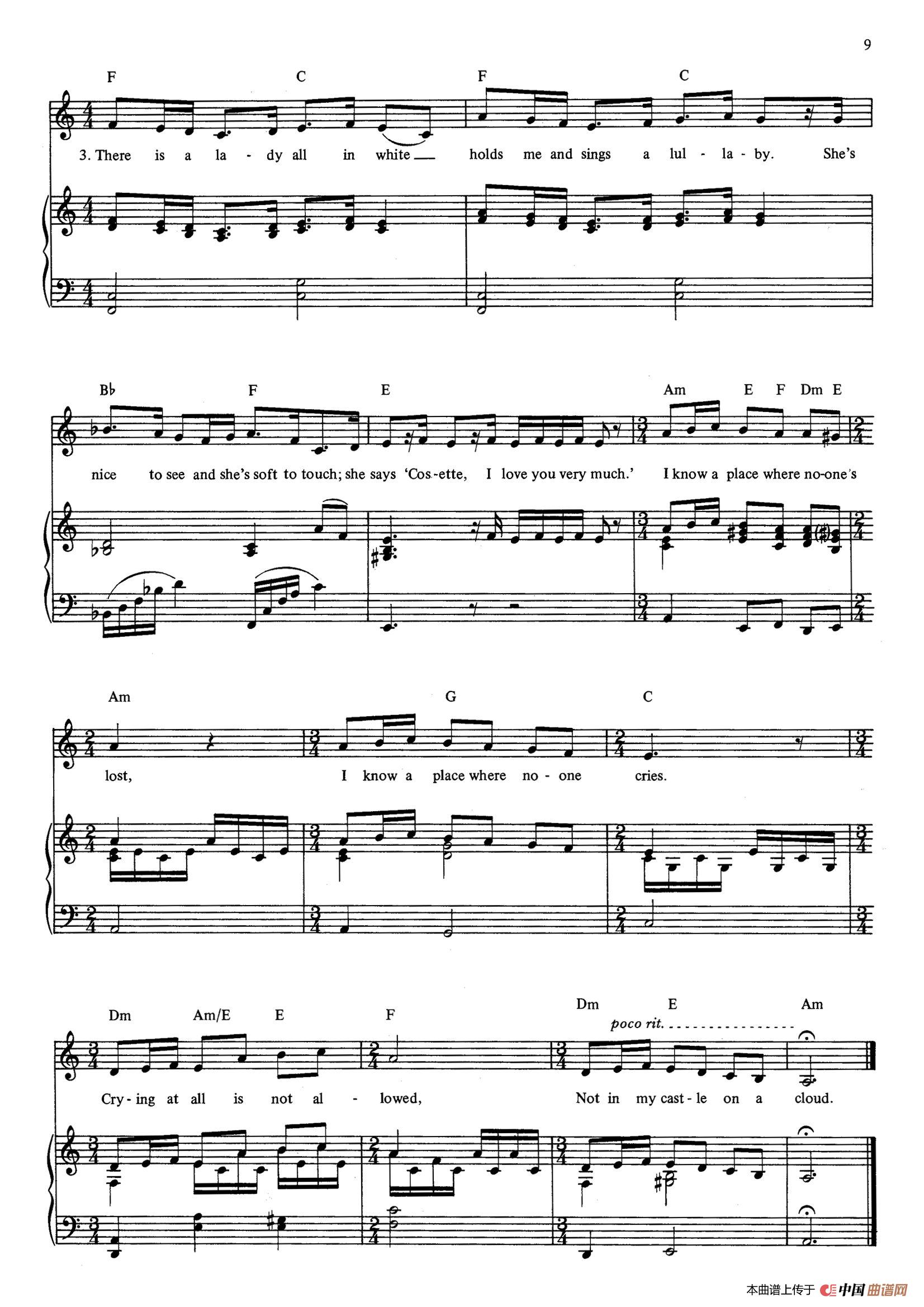 Castle on a Cloud （音乐剧《悲惨世界》（Les Miserables）选曲、正谱 ）(1)_原文件名：012.jpg