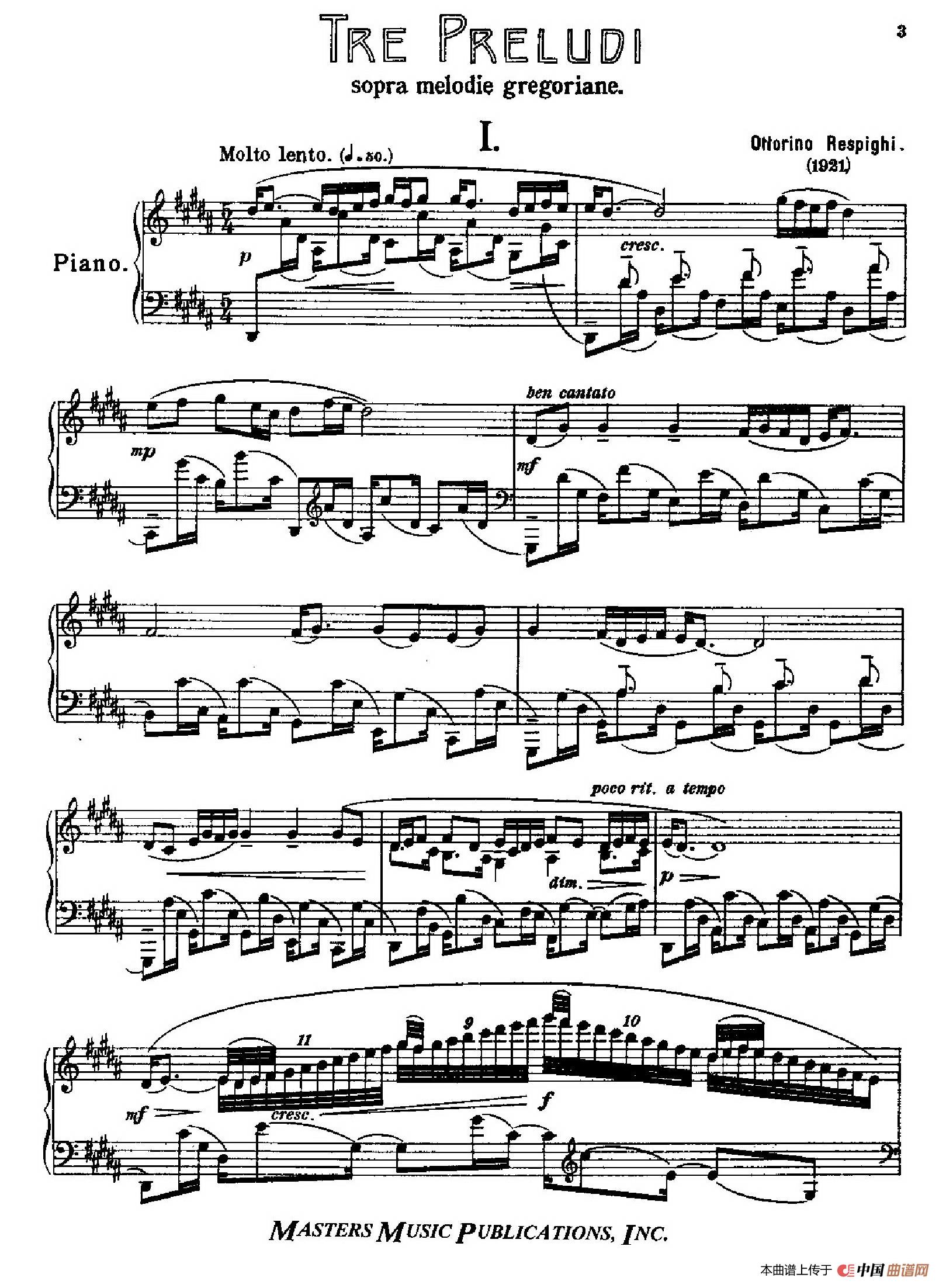 Three Preludes on Gregorian Melodies(三首格里高利圣咏前奏曲 1. 很慢的慢板)(1)_原文件名:002.jpg