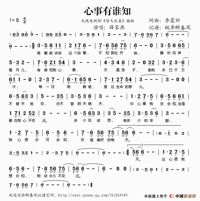 心事有谁知（无线电视剧《皆大欢喜》插曲）(1)_原文件名：心事有谁知.gif