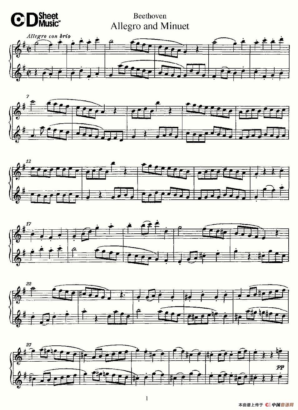 Allegro and Minuet（快板及小步舞曲）(1)_原文件名：111-001.jpg