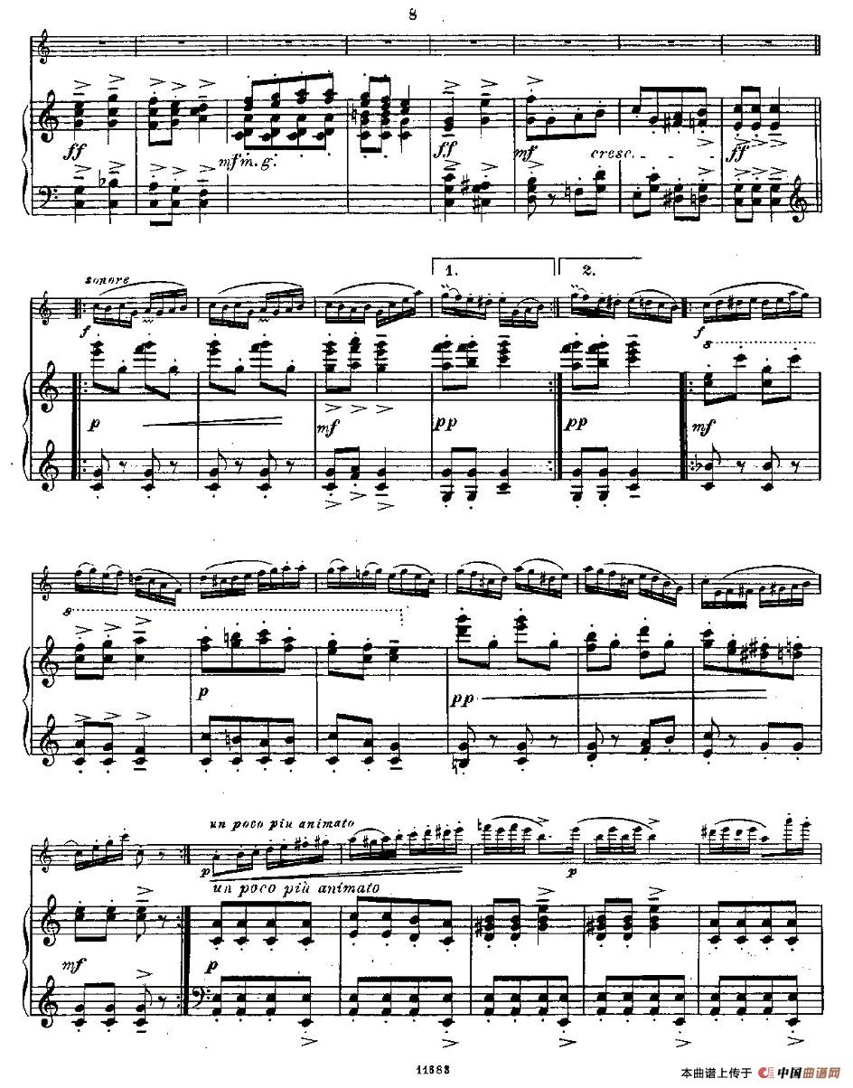 Fantaisies nationales. Op. 59, 6. (长笛+钢琴伴奏)(1)_原文件名:JAop59-6-008.jpg