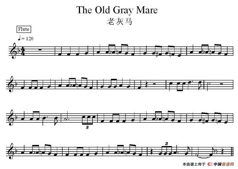 老灰马(1)_原文件名:美得理乐谱集100首-042.jpg
