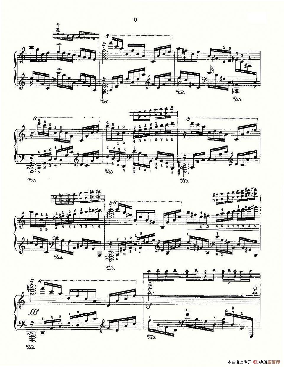 肖邦《练习曲》Fr.Chopin Op.10 No1-1(1)_原文件名：戈多夫斯基改编版肖邦《练习曲》-007.jpg