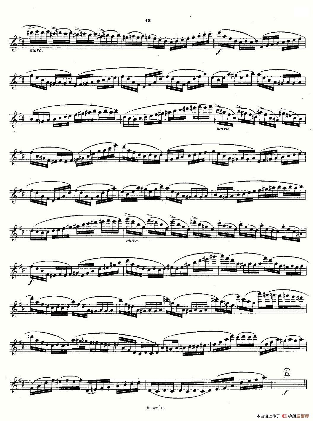 24首长笛练习曲 Op.15 之1—5(1)_原文件名:Andersen_etude_op15-013.jpg