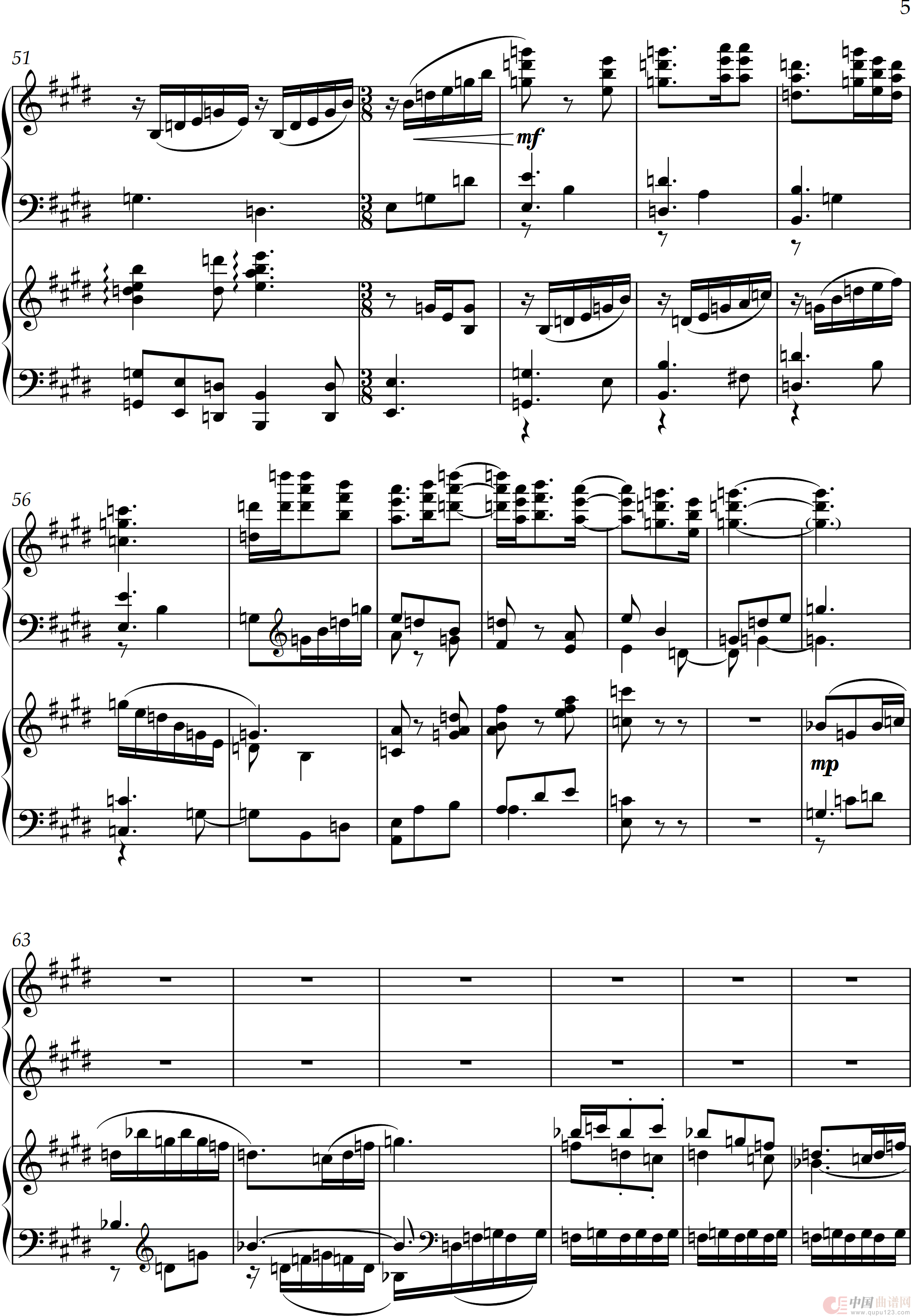 第二双钢琴奏鸣曲“鸿鹄志”( Sonata for tow Pianos No·2 “Lofty ambition”)(1)_原文件名:第二乐章_0005.png