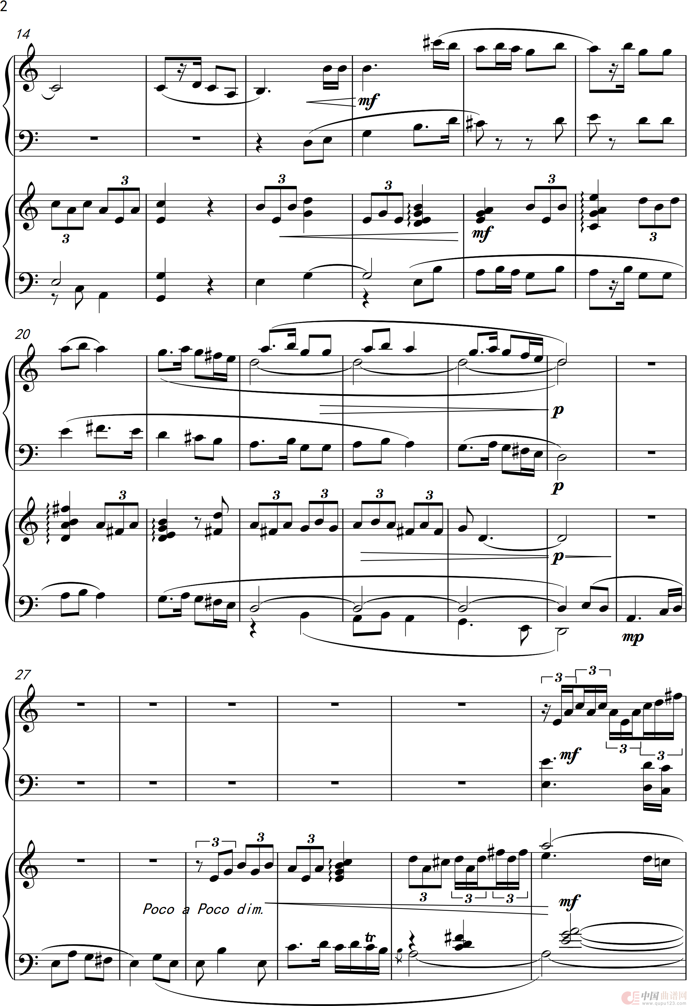 第二双钢琴奏鸣曲“鸿鹄志”( Sonata for tow Pianos No·2 “Lofty ambition”)(1)_原文件名:第二钢琴奏鸣曲第三乐章_0002.png